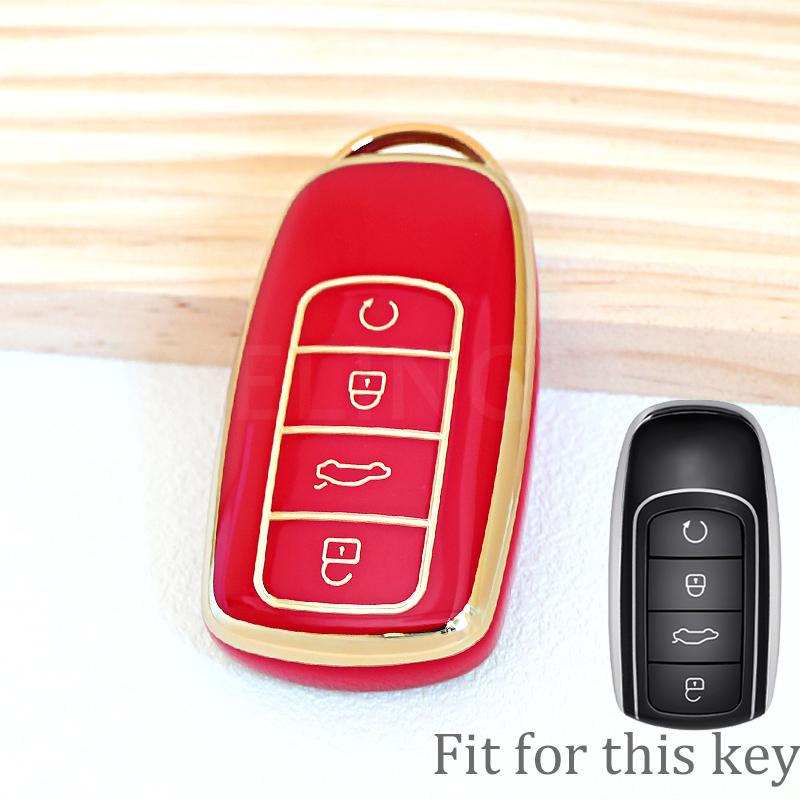 4 кнопки для Chery Omoda 5 C5 Tigo 7 8 Pro Max Tigo 7 8 Plus Arrizo 5 Plus Брелок Держатель для автомобильных ключей Аксессуары Чехол для ключей