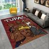 Ковер с изображением рэперов Эминема Тупака 2pac Хип-хоп Рэп Бог для игровой комнаты, спальни, гостиной, дивана, домашнего декора, детский коврик, нескользящий