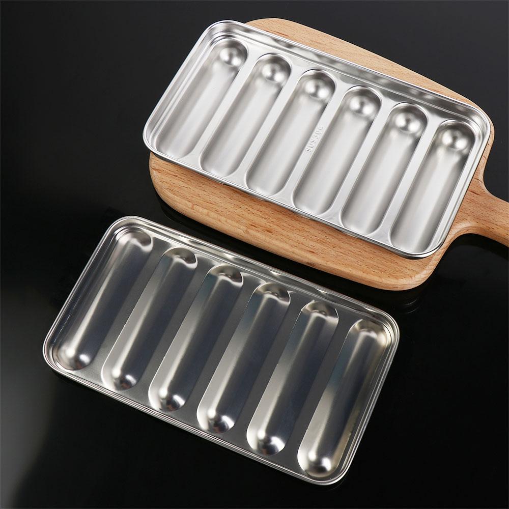 Oven Household Homemade DIY Ham Mould 6-Cavity Hotdog Maker Meat Tool Sausage Mold Food Supplement