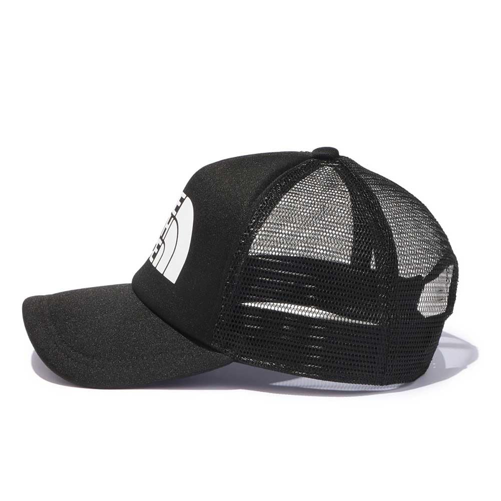 Кепка с сетчатым логотипом North унисекс, черная, свободный размер [The Face]