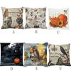 Happy Halloween Pillow Cases Linen Sofa Cushion Cover Home Decor
