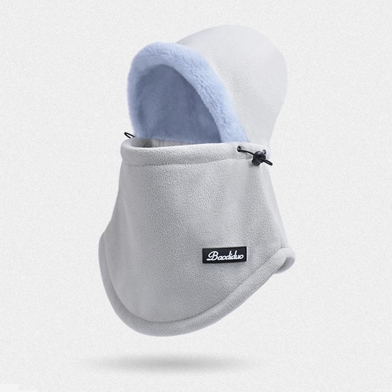 Зимняя теплая шапка-шарф, женская бархатная защита ушей, ветрозащитная маска, мужская велосипедная защитная шапка-пуловер для лица