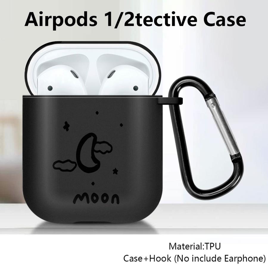 Чехол-накладка с узором Солнце и Луна для наушников Airpods Pro2 Pro 4 1 2 Pro3 3