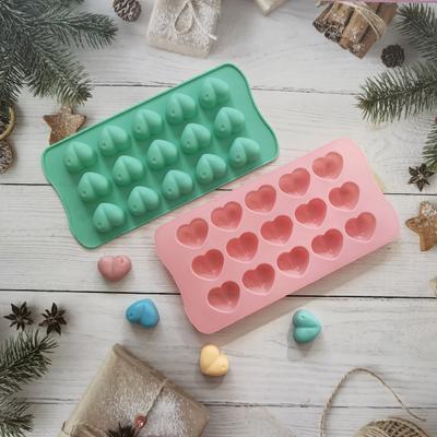 Форма для шоколада, 15 сеток, 3D форма для конфет в форме сердца, антипригарная силиконовая форма для выпечки торта для домашней кухни