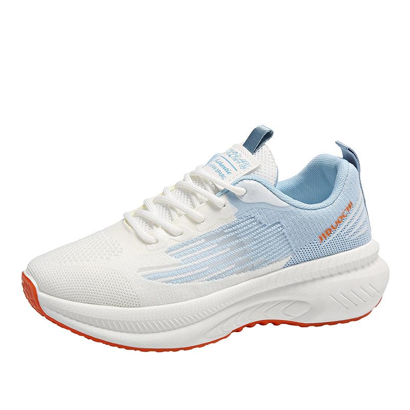 Летающая обувь весна новая спортивная обувь женская сетчатая дышащая студенческая повседневная обувь плоская для бега