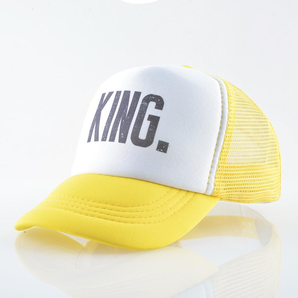 Children Baseball Cap Kids Summer Breathable Mesh Caps King And Queen Snapback Caps For Boys Girls
