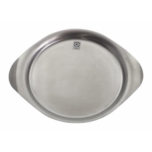 Yanagi Sori Stainless Steel Plate, 32cm, Dishwasher Safe, Made in Japan, Tsubame-Sanjo, Outdoor, Pie Plate, Tray, or Pan, Matte Finish