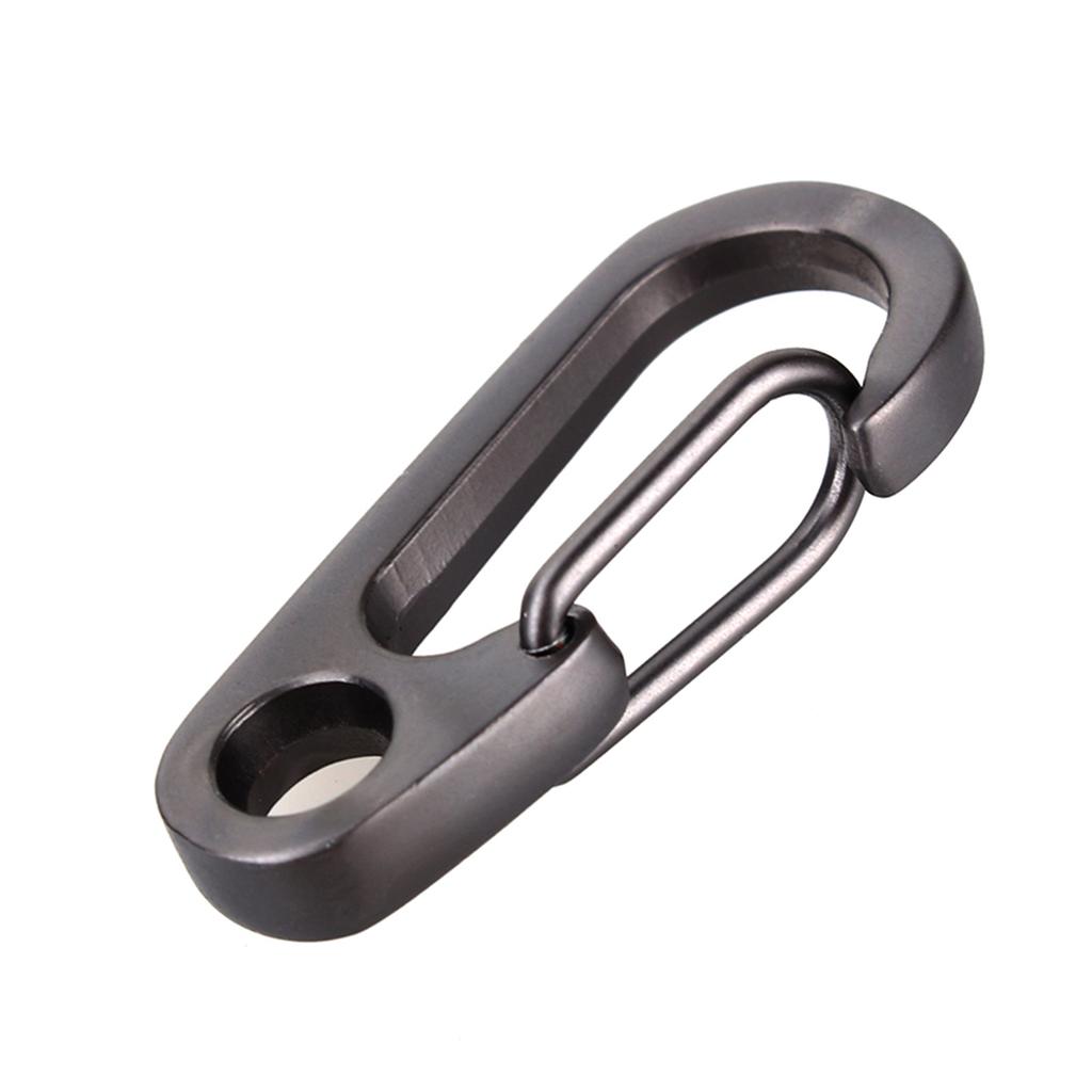 Outdoor Camping Hiking Carabiner Hook Stainless Steel Keychain Buckle