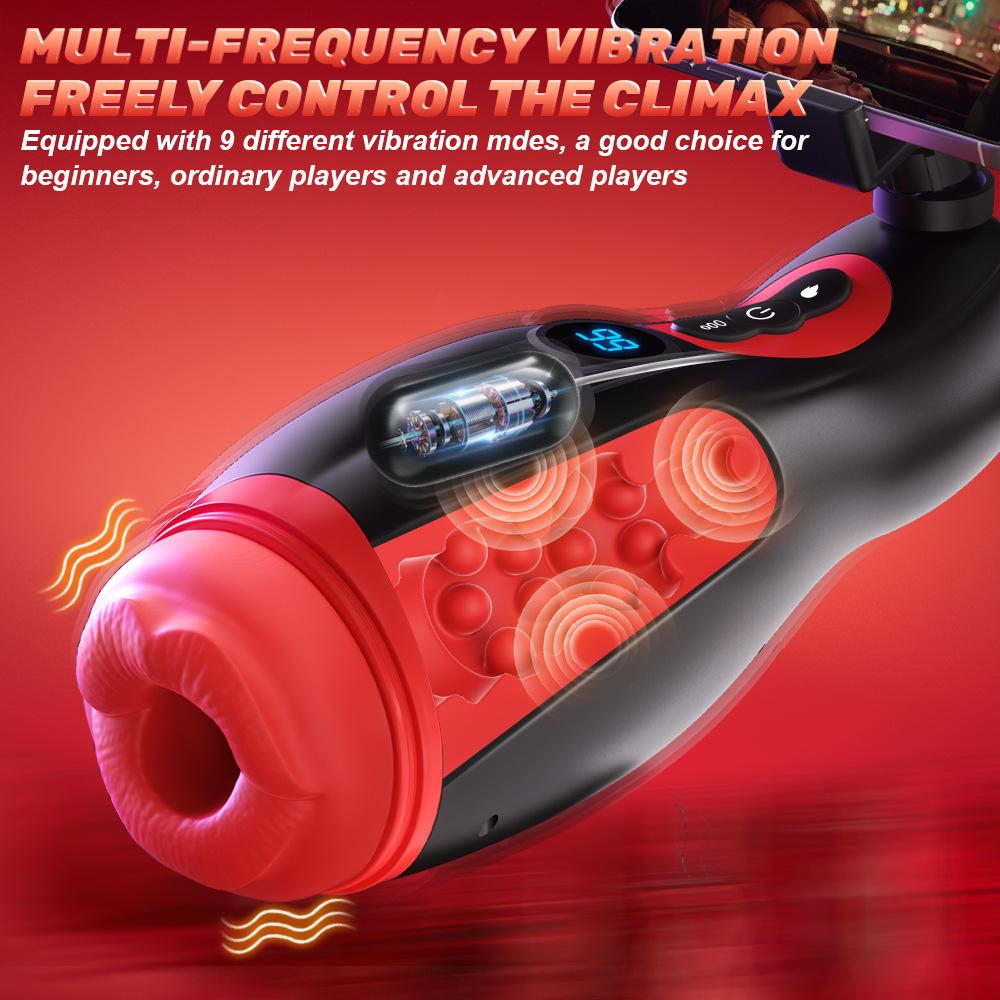 Автоматическая мужская мастурбационная чашка с сосанием, вибрацией, минетом, мастурбацией, реальная нагреваемая вагина, карман, секс-машины, игрушки для взрослых для мужчин