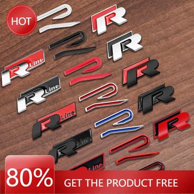 2025 Горячий Логотип R Эмблема Автомобиль Металлический Кузов Задний Багажник Наклейка Аксессуары Для Volkswagen Tiguan Bora POLO PASSAT CC Touran GOLF Jetta