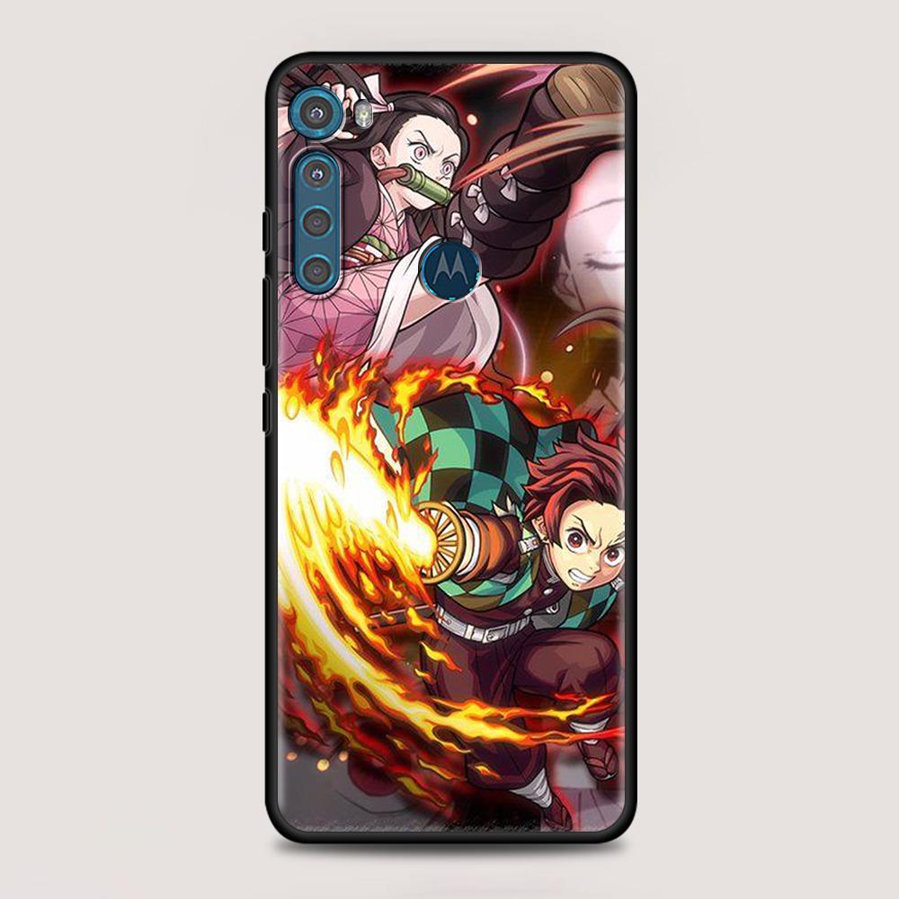 Чехол Demon Slayer Kimetsu No Yaiba для MOTOROLA One Fusion для Moto G10 G9 G8 Plus Play Power One G20 G30 G40 G50 G60 Edge 20