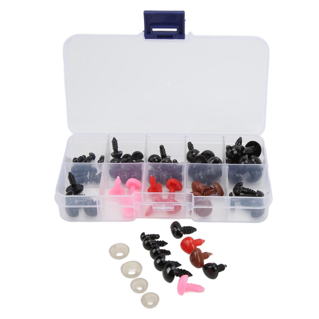 75 шт. безопасные глаза носы разных размеров прочные долговечные гладкие удобные смоляные игрушечные глаза