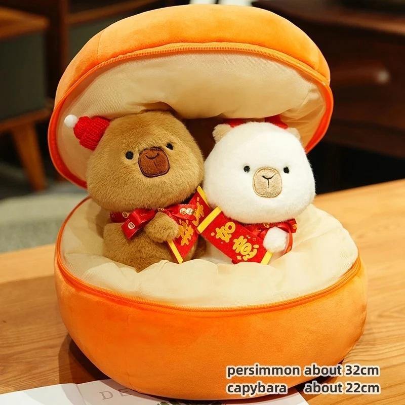 Творческий Сочельник Apple All Series Capybara Animals Dino Soft Santa Claus Tree Deer Dolls для оригинального рождественского подарка Декор