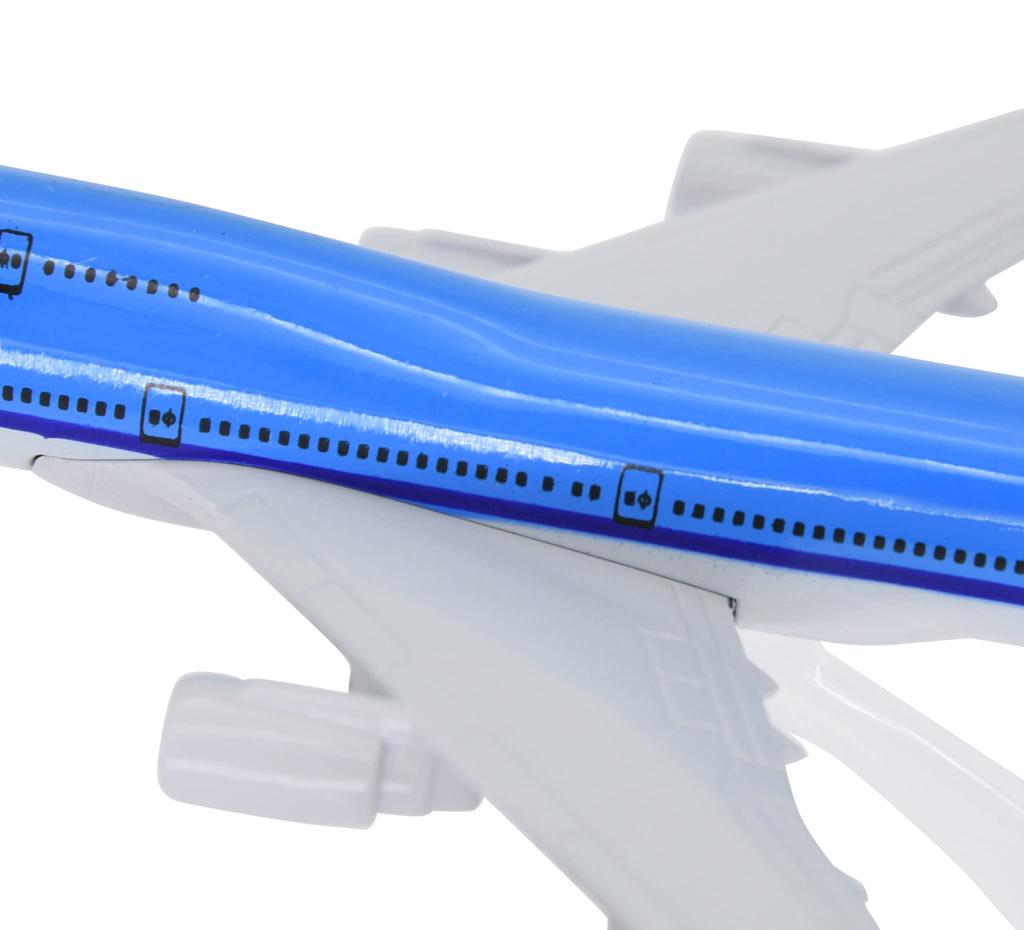 TANG DYNASTY 16cm KLM Royal Dutch Airlines B747 Alloy Airplane Model Toy 1/400
