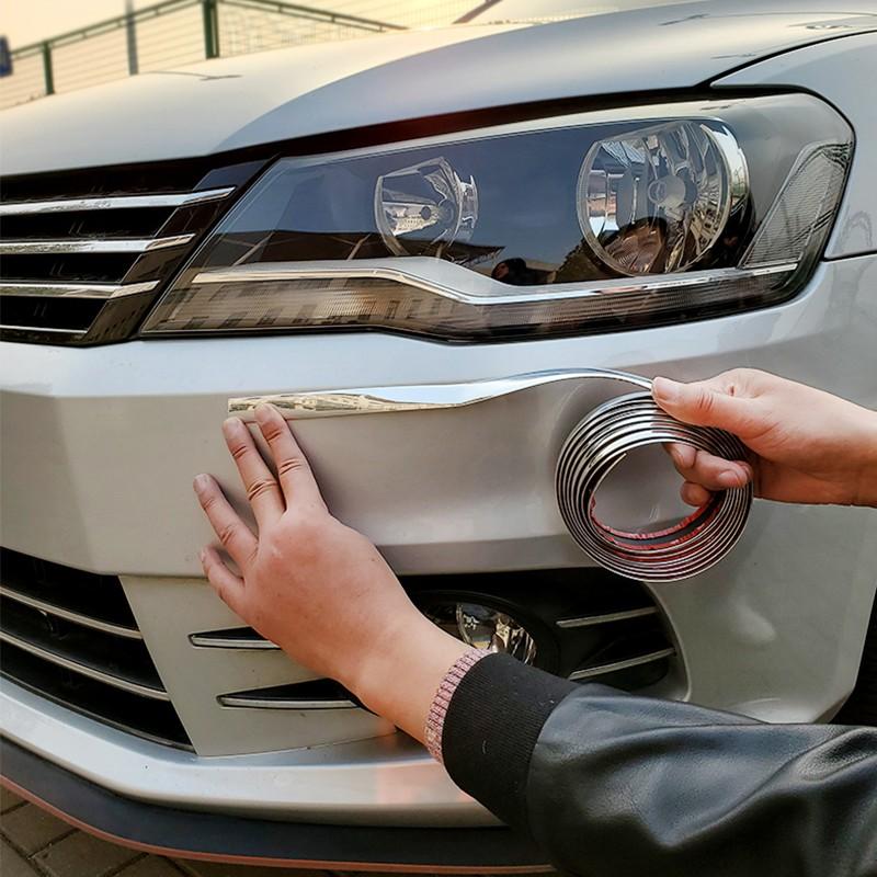 3 м наружная автомобильная хромированная клейкая лента, отделочная лента, формовочная лента, украшение для автомобиля, полоса для бампера, защитная наклейка