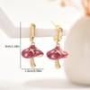 Серьги Wind Ladies Oil Drop Earrings Mushroom Set Diamond Hip Hop Design Earrings Оптовая продажа сережек