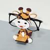 Wooden Glasses Holder Animal Shaped Eyeglass Stand Tabletop Standing Sunglasses Holder for Home Office Desk Decor