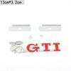 opq1 Car Front Grille Badge Metal GTI Logo Sticker For VW GTI Polo Golf 5 6 Passat B3 Scirocco Tiguan Jetta Touareg Beetle Touran CC