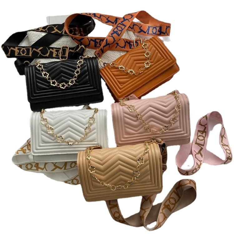 Модная ромбовидная вышивка нитью, маленькая квадратная сумка через плечо, сумка-мессенджер, новинка 2025 года, однотонная, с тиснением, однотонная, портативная женская сумка