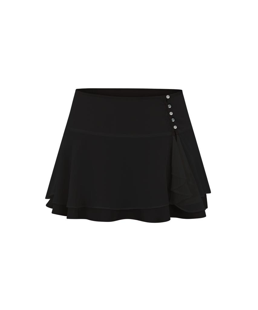 Мини-юбка Leijeumiya Lily Chiffon [Черная]