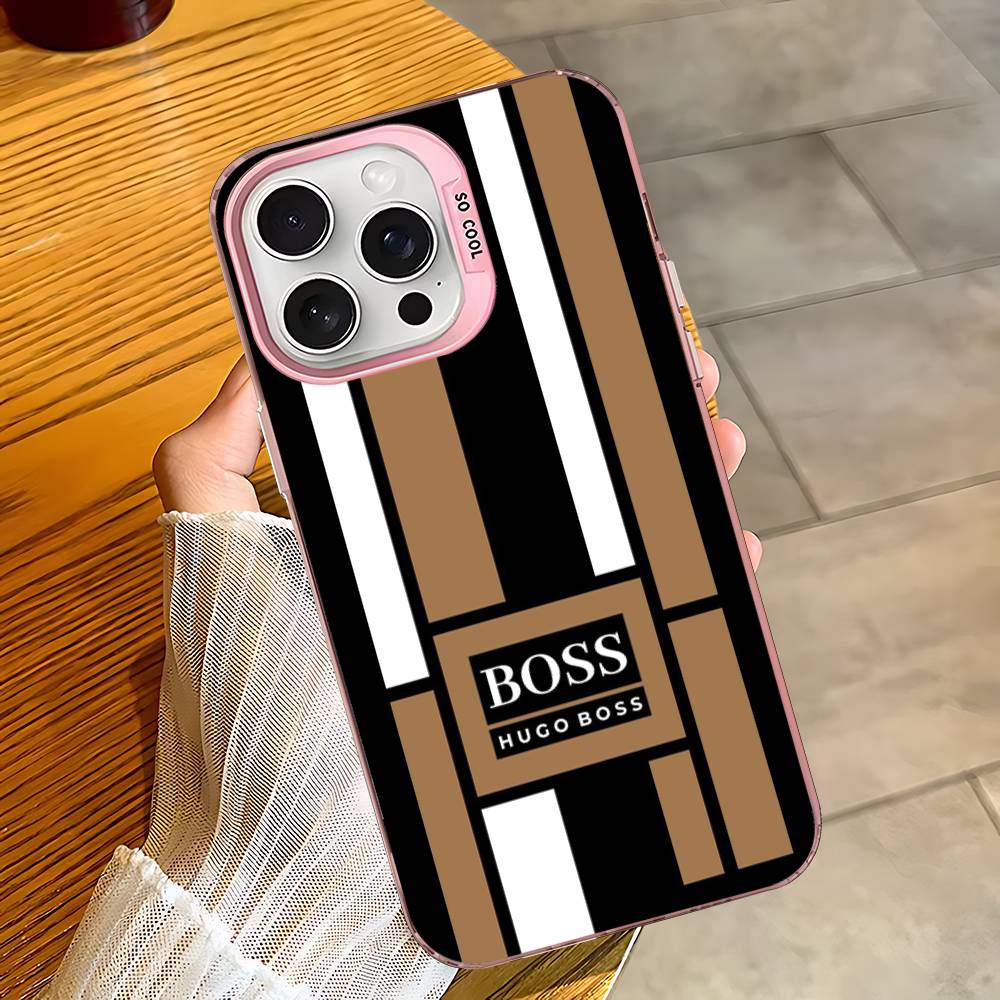 Дизайн Чехол для телефона HUGO BBOSSES Цвет Серебристый Корпус Для LPhone 17 16 16e 15 14 13 12 11 Pro Max Plus