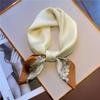 70 * 70cm New Silk Small Square Scarf For Women'S Neck Protection Professional Scarf Versatile Hair Tie Headscarf Scarf