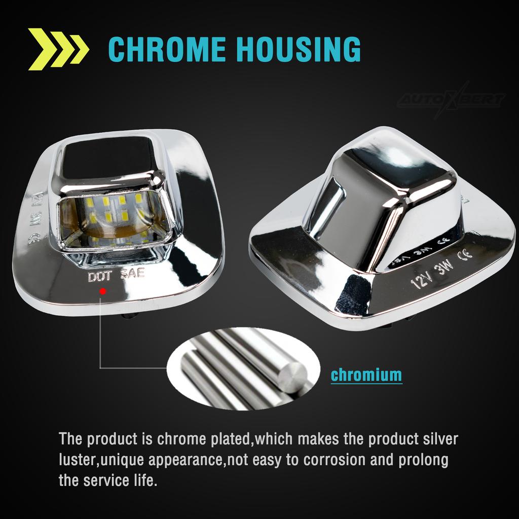 2Pcs Pickup Rear License Bumper Light Number Plate Lamp For Chevrolet Chevy GMC C/K-Series 1500 2500 3500 1988-2000 Truck LED