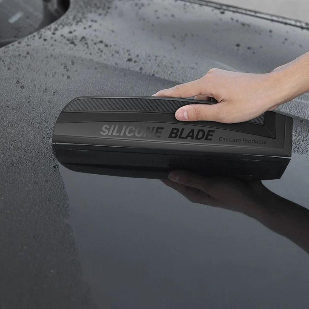 Quiet Silicone Water Wiper Flexible Windshield Water Remover Car Washing Squeegee  Auto Detailing