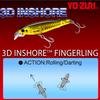 Saltwater Lure 3D Inshore Fingering 100mm Bone YO-ZURI (SP) Color
