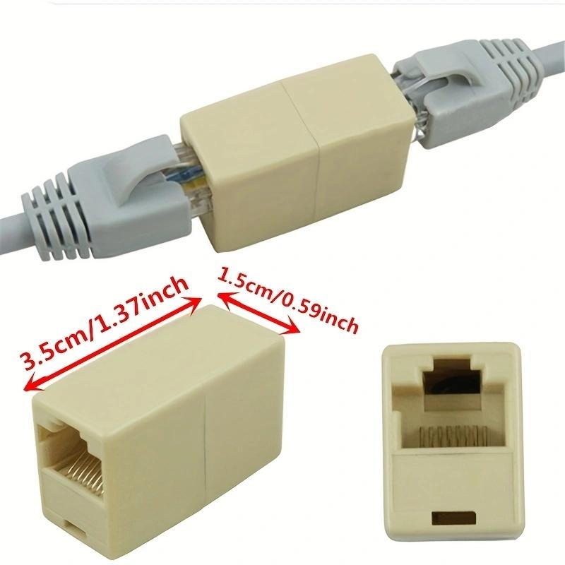 3 шт. Сплав Инструменты для интернета RJ45 CAT5 Переходник-розетка Сетевой LAN-кабель Удлинитель Разъем