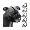 Breathable Metal Basket Muzzle for Pitbull Amstaff Staffordshire Terrier Large Dogs
