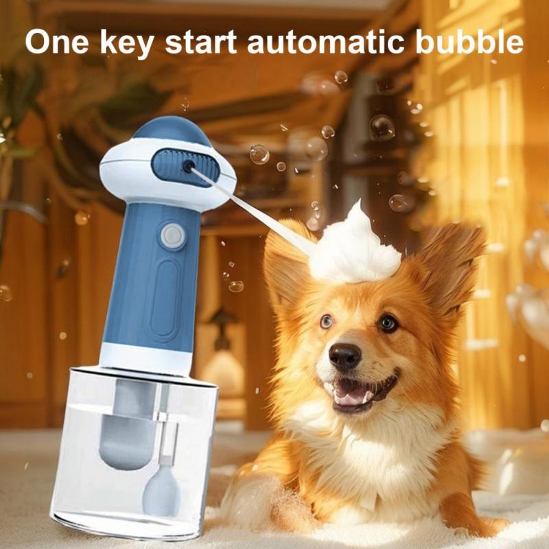 Shampoo Frother for Dogs Shampoo Dispenser Electric Pet Bathing Accessories Rechargeable Shampoo Dispenser Waterproof Dog