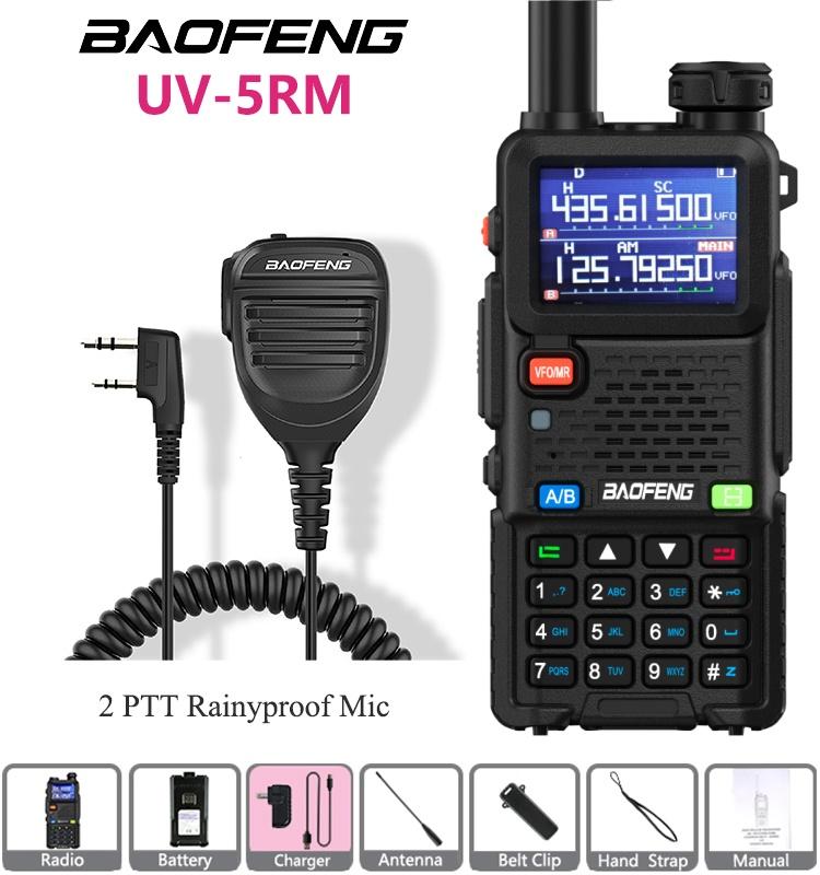 Baofeng UV-5RM Walkie Talkie High Capacity Wireless Copy Frequency AM FM Type-C Charger Upgraded UV 5R NOAA Channel Transceiver