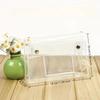 Large Capacity Transparent Pen Bag Clear Stationery Organizer Cosmetic Bag  Stationery Storage