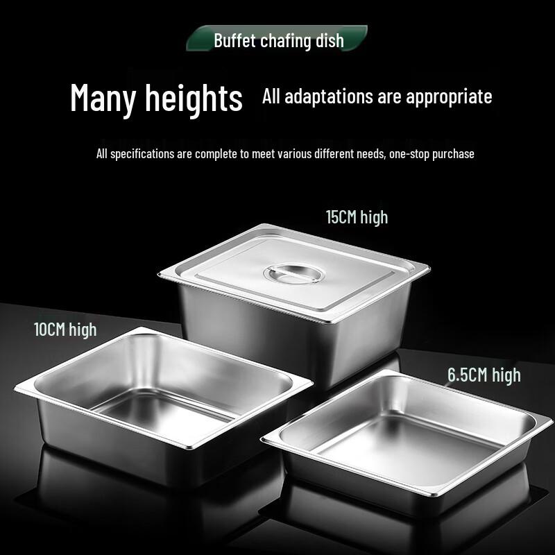 Stainless Steel Rectangular Buffet Food Pan