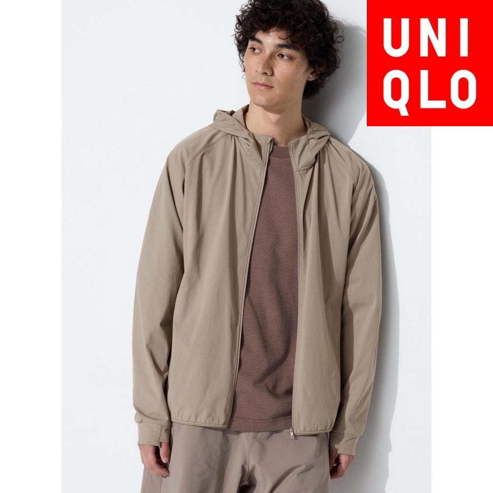 Uniqlo Мужская парка с ползунком Dry Ex с защитой от УФ-лучей