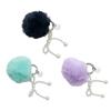 Elegant Beaded Bowknot Keychain Bag Pendant Unique Phone Charm Delicate Plush Keyring Accessory for Personalized Charm