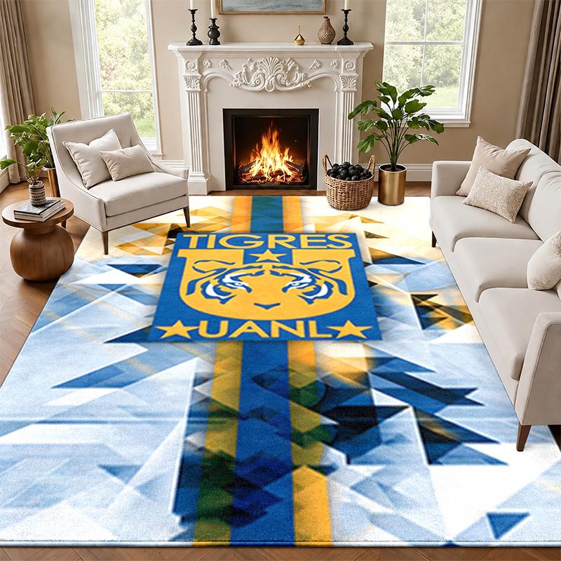 Club Tigres UANL Carpet Door Mat for Living Room or Bedroom Protective Mat Under Chair Office Decoration Christmas Gift Birthday Present