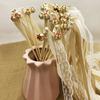 50pcs Satin Ribbon Wedding Wands Fairy Sticks With Gold Bell Pink Purple For Lawn Wedding Party Shower Decor Twirling Streamers