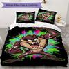 Tazmanian Devil Pattern Bedding uilt Set uilt Cover Pillowcase Home Decoration Birthday Gift (1 * duvet cover + 2 * pillowcase without core)
