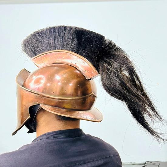 300 Spartan Helmet Copper Edition Medieval Steel Helmet With Inner Liner Best Gift For Him