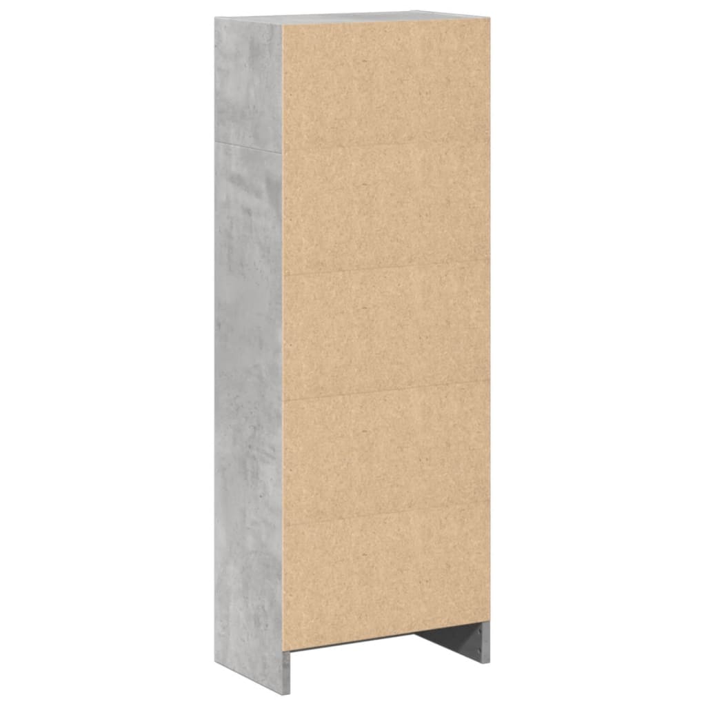 Vidaxl Regał, Szarość Betonu, 40X24X109 Cm, Materiał Drewnopochodny