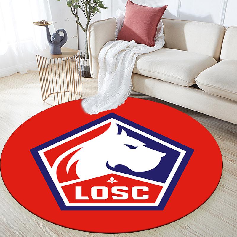 LOSC Lille Round Area Rug Under Office Chairs Bedroom Living Room Home Decor