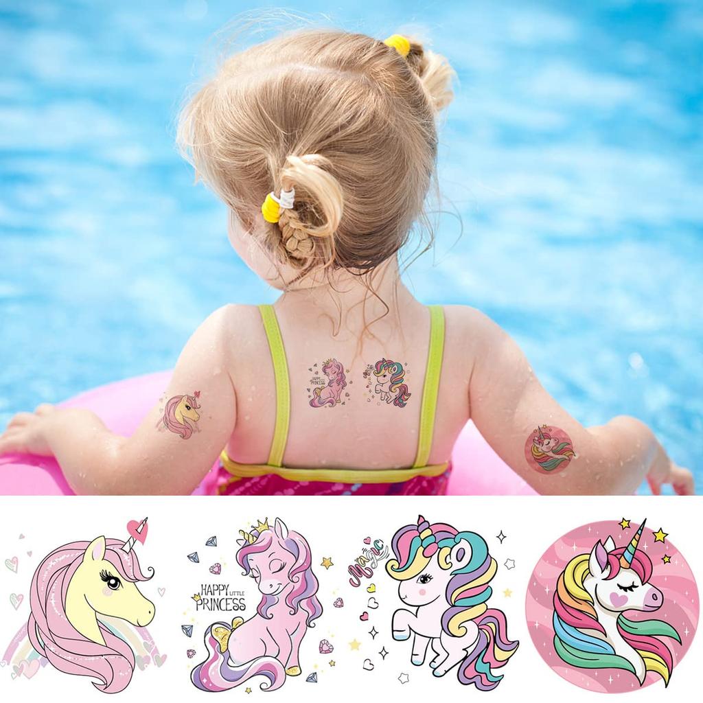 ANIUVOT 24 шт. наклейки-татуировки единорог маленькие дети временные детские поощрительные наклейки наклейки на тело аксессуары для косплея на день рождения Рождество