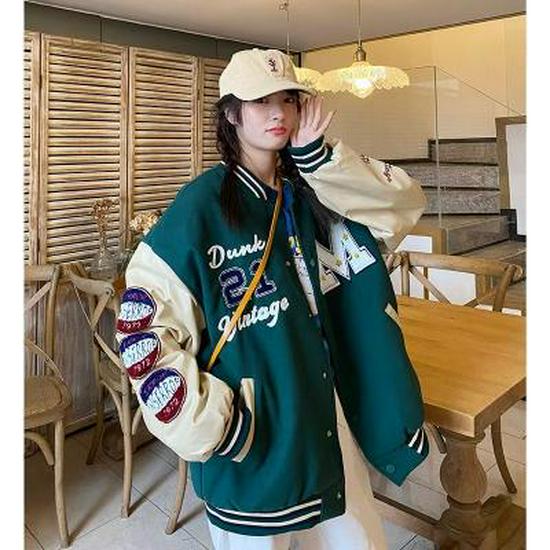 Ретро американского стиля съемная мотоциклетная бейсбольная куртка - Универсальная хип-хоп мода для пар