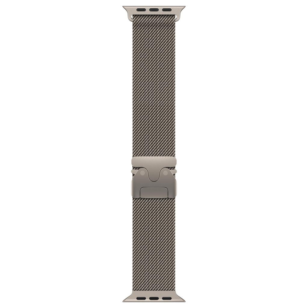 Совместимо с Apple Watch 11: Пряжка-парашют Миланский ремешок из нержавеющей стали, Металлический ремешок Ultra 3