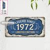 Vintage Distressed Year City Plant Name Slogan License Plate Metal Tin Sign Retro Wall Decor For Bar Cafe Home Garden