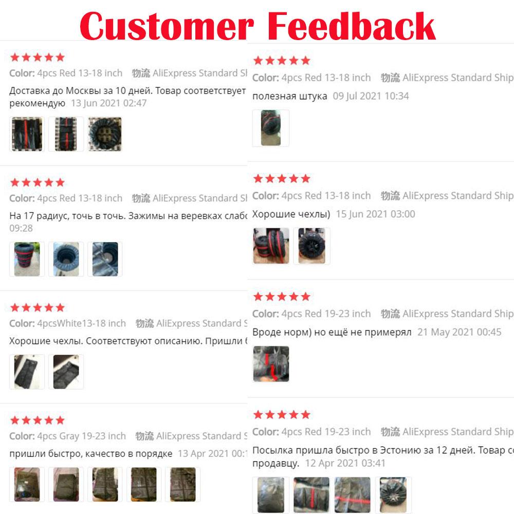 4PCS Car Spare Tire Cover Case Polyester Auto Wheel Tire Storage Bags Vehicle Tyre Accessories Dust-proof Protector Styling