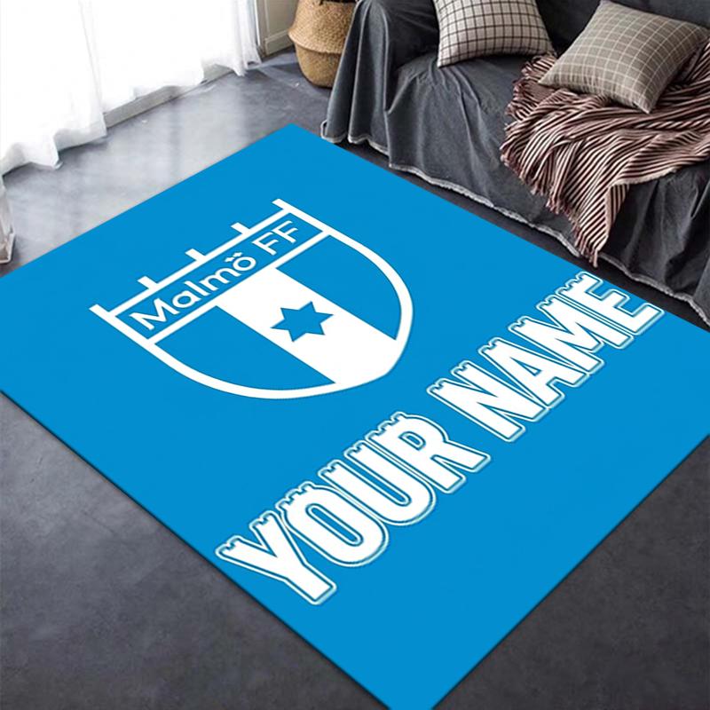 Custom Name Malmo FF Carpet Rug for Living Room Bedroom Home Sofa Decoration,Kids play Non-slip Floor Mat