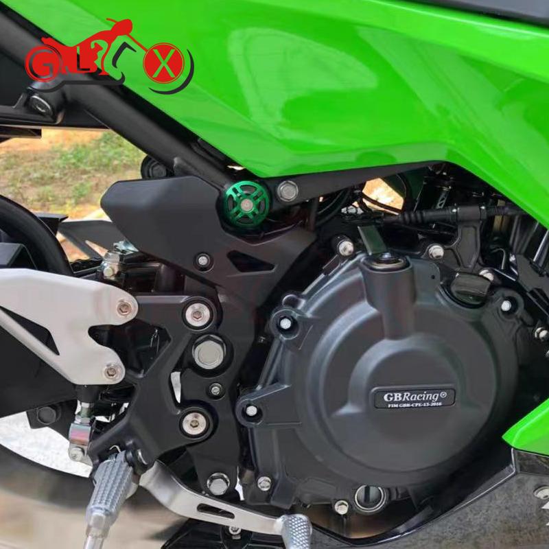 CNC Аксессуары для мотоциклов Kawasaki NINJA400 Z400 NINJA Z 400 Заглушки отверстий рамы Декоративные заглушки-болты для рамы Заглушки болтов